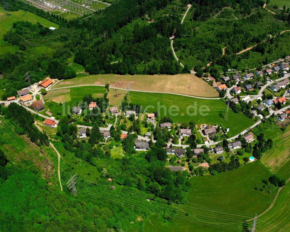 Luftaufnahme Rickenbach - Dorfkern am Feldrand in Rickenbach im Bundesland Baden-Württemberg, Deutschland