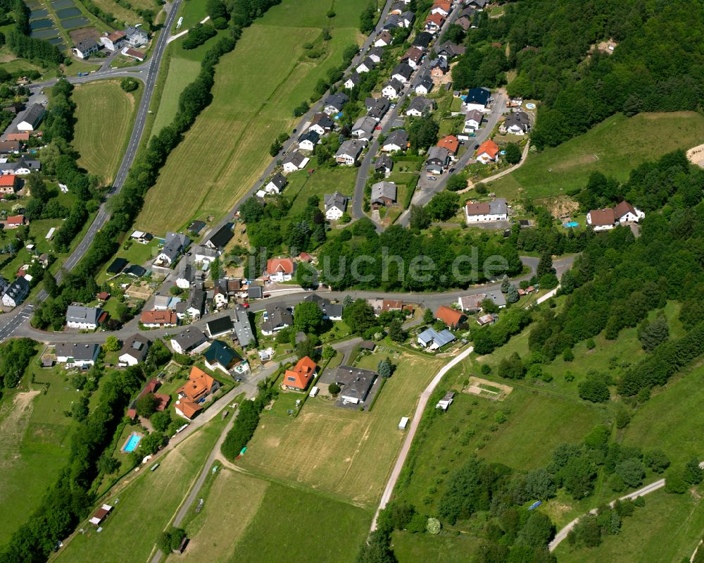 Luftbild Rodenbach - Dorfkern am Feldrand in Rodenbach im Bundesland Hessen, Deutschland