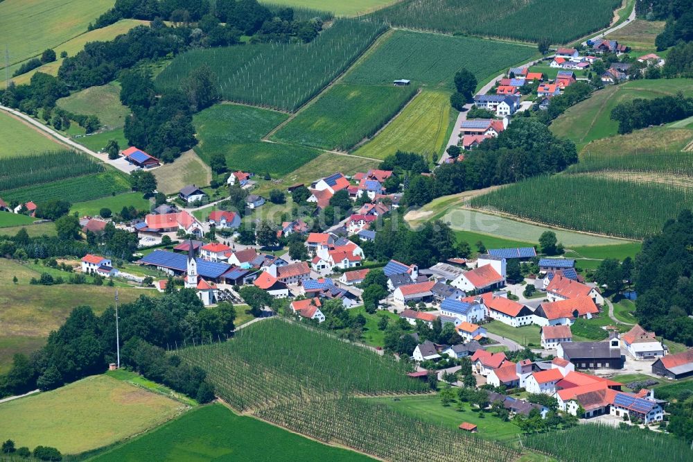 Luftbild Rohr - Dorfkern am Feldrand in Rohr im Bundesland Bayern, Deutschland