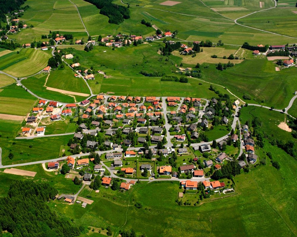 Rütte aus der Vogelperspektive: Dorfkern am Feldrand in Rütte im Bundesland Baden-Württemberg, Deutschland