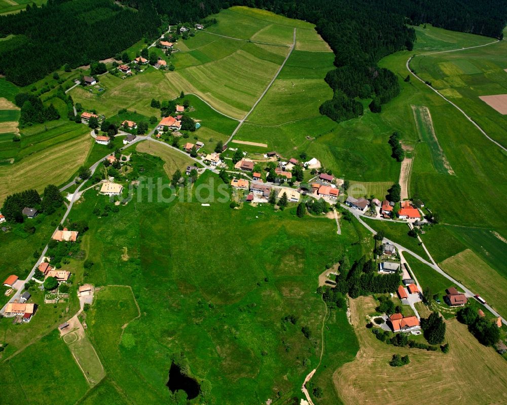 Luftbild Rütte - Dorfkern am Feldrand in Rütte im Bundesland Baden-Württemberg, Deutschland