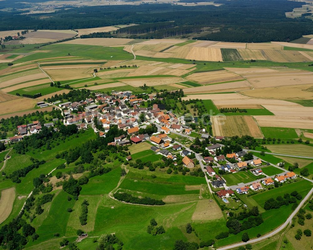 Luftbild Rulfingen - Dorfkern am Feldrand in Rulfingen im Bundesland Baden-Württemberg, Deutschland