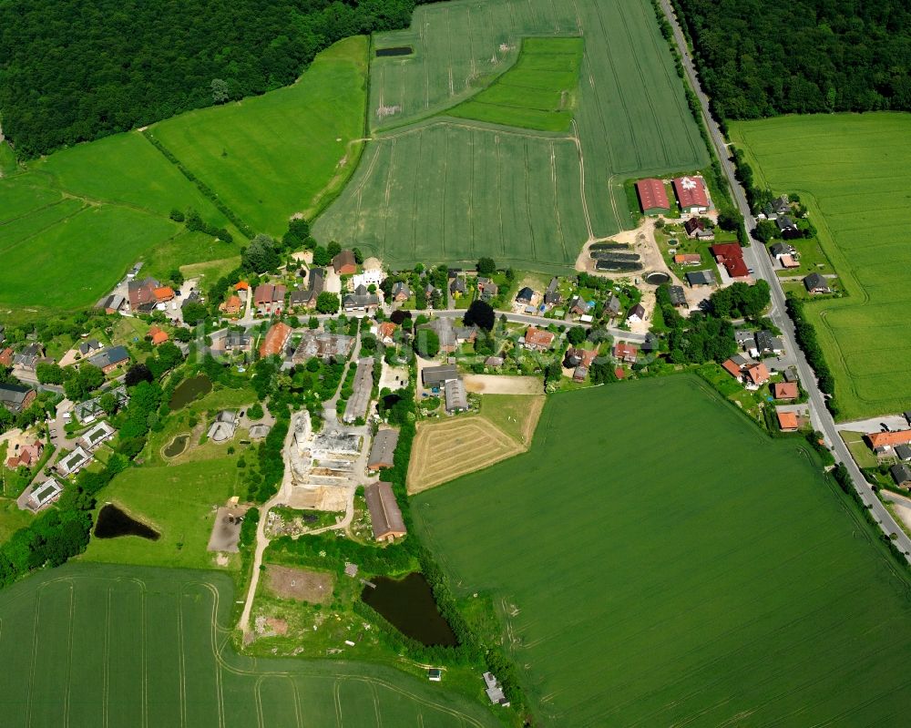 Luftbild Schönberg - Dorfkern am Feldrand in Schönberg im Bundesland Schleswig-Holstein, Deutschland