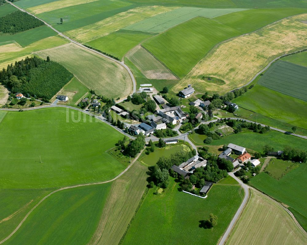 Luftaufnahme Schollenreuth - Dorfkern am Feldrand in Schollenreuth im Bundesland Bayern, Deutschland