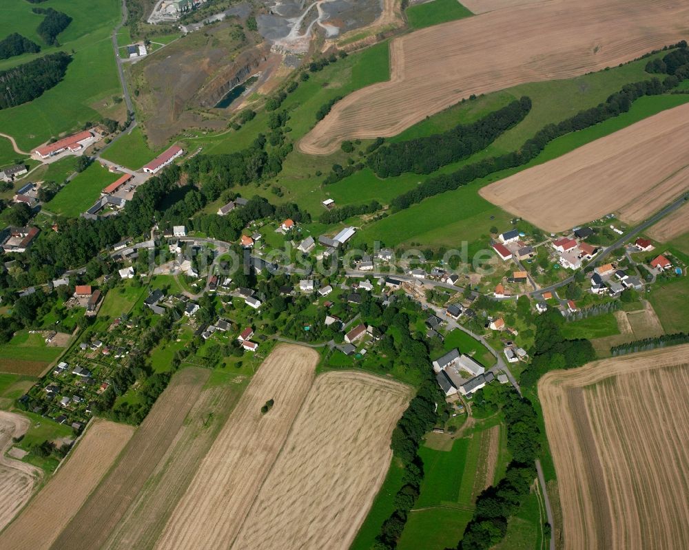 Luftbild Seifersdorf - Dorfkern am Feldrand in Seifersdorf im Bundesland Sachsen, Deutschland