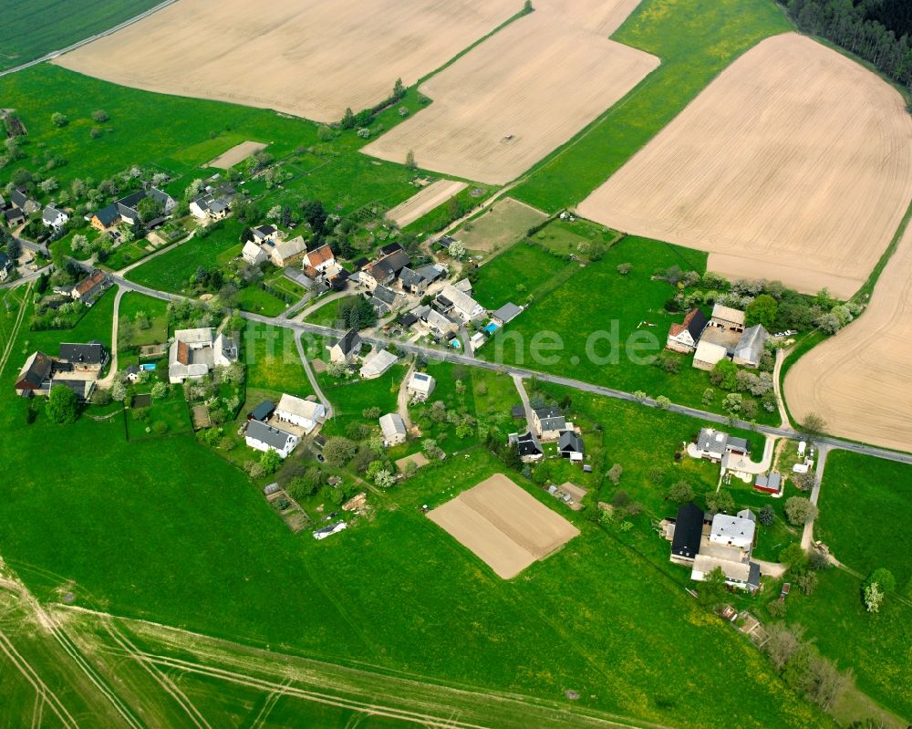 Luftbild Stein - Dorfkern am Feldrand in Stein im Bundesland Sachsen, Deutschland