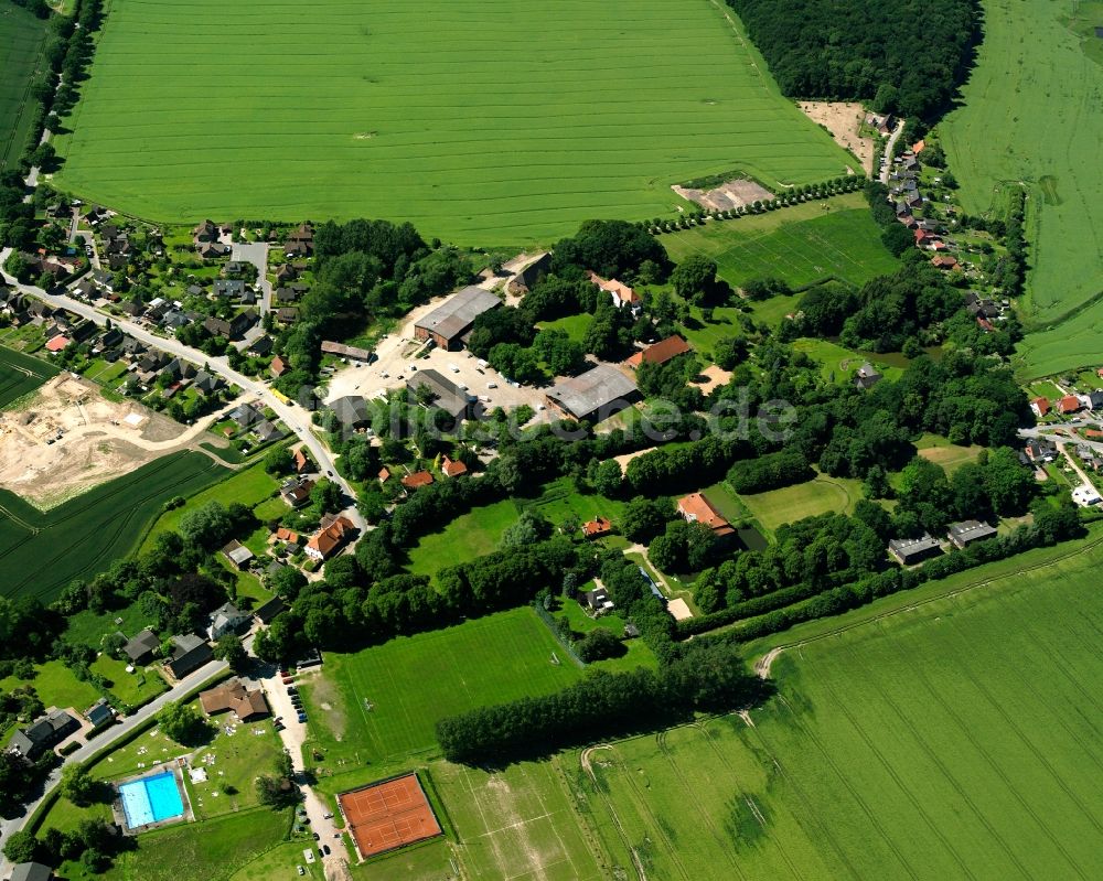 Luftbild Steinhorst - Dorfkern am Feldrand in Steinhorst im Bundesland Schleswig-Holstein, Deutschland