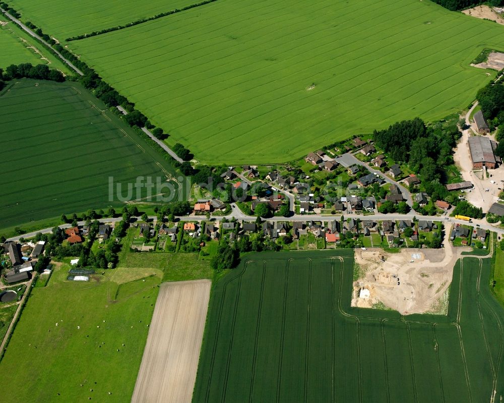 Luftaufnahme Steinhorst - Dorfkern am Feldrand in Steinhorst im Bundesland Schleswig-Holstein, Deutschland