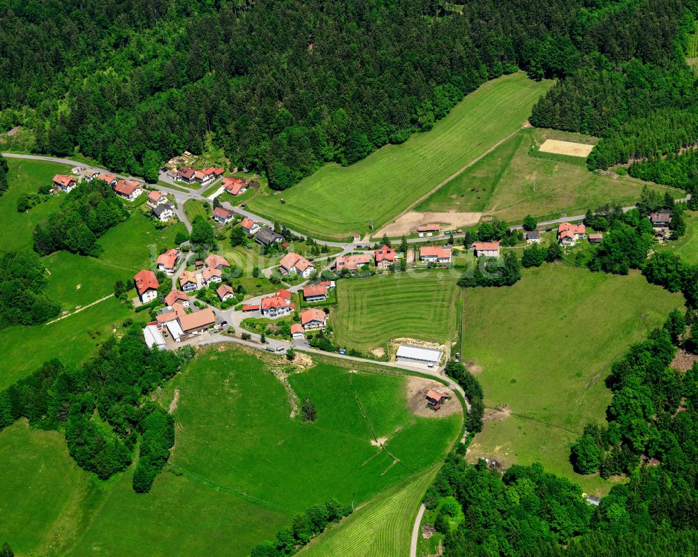 Luftaufnahme Stocking - Dorfkern am Feldrand in Stocking im Bundesland Bayern, Deutschland