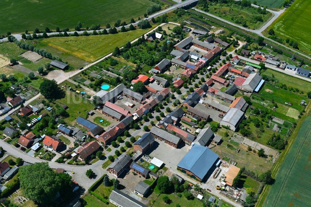 Luftbild Tornau - Dorfkern am Feldrand in Tornau im Bundesland Sachsen-Anhalt, Deutschland
