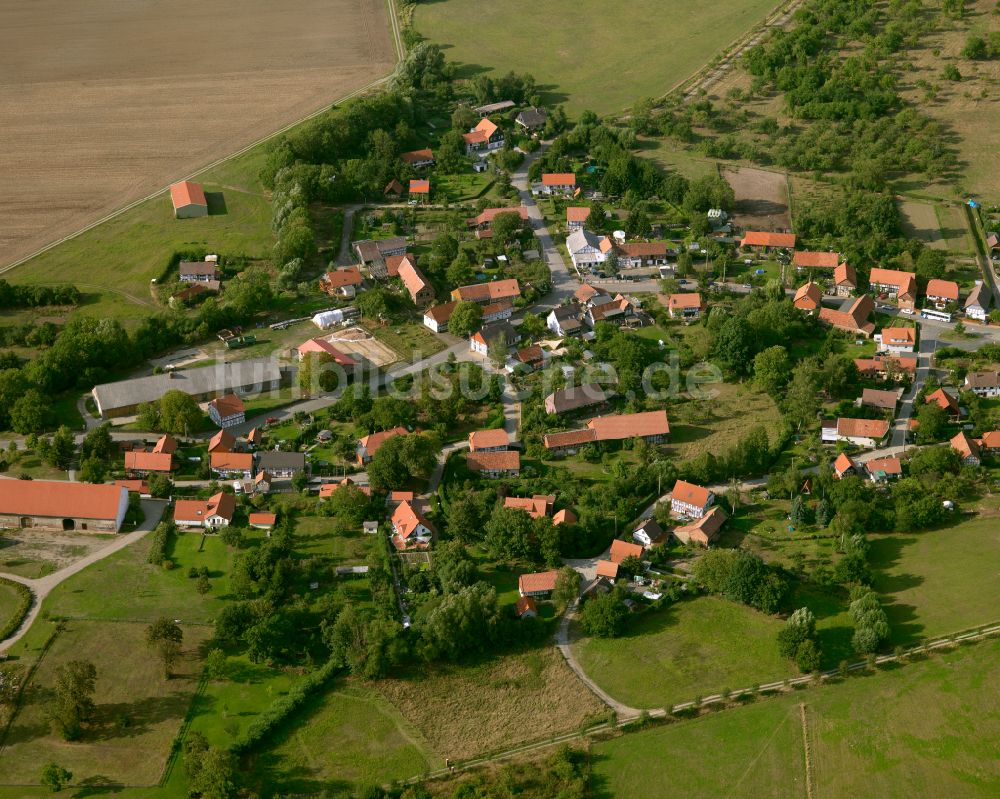 Luftbild Vienenburg - Dorfkern am Feldrand in Vienenburg im Bundesland Sachsen-Anhalt, Deutschland