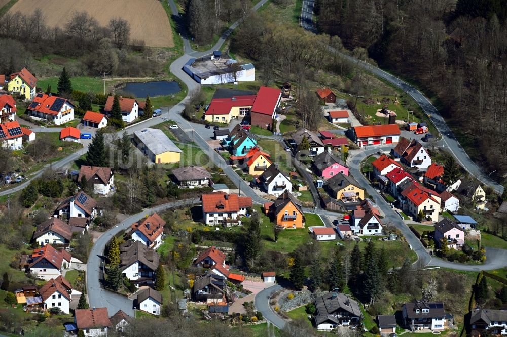 Luftaufnahme Wartenfels - Dorfkern am Feldrand in Wartenfels im Bundesland Bayern, Deutschland
