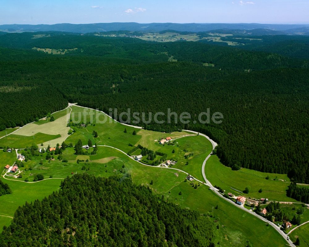 Luftbild Wehrhalden - Dorfkern am Feldrand in Wehrhalden im Bundesland Baden-Württemberg, Deutschland