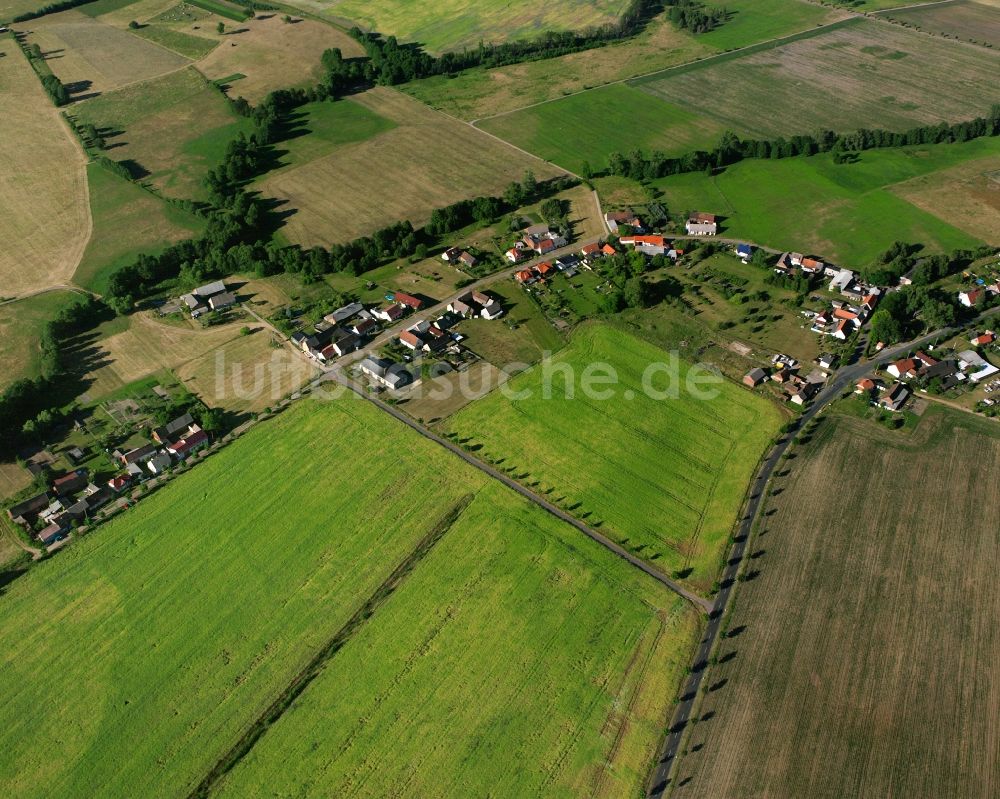 Luftbild Weiden - Dorfkern am Feldrand in Weiden im Bundesland Sachsen-Anhalt, Deutschland