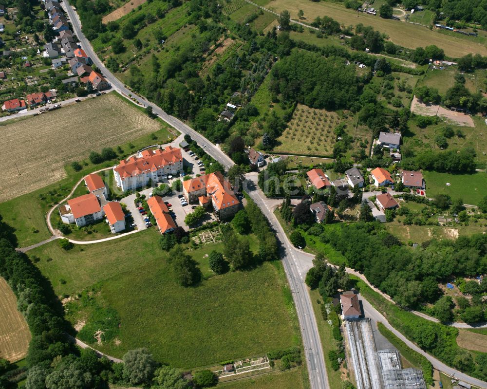 Luftbild Weingarten (Baden) - Dorfkern am Feldrand in Weingarten (Baden) im Bundesland Baden-Württemberg, Deutschland