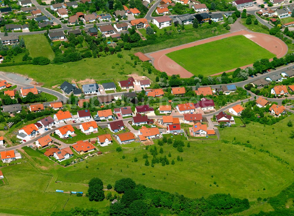 Luftbild Winnweiler - Dorfkern am Feldrand in Winnweiler im Bundesland Rheinland-Pfalz, Deutschland