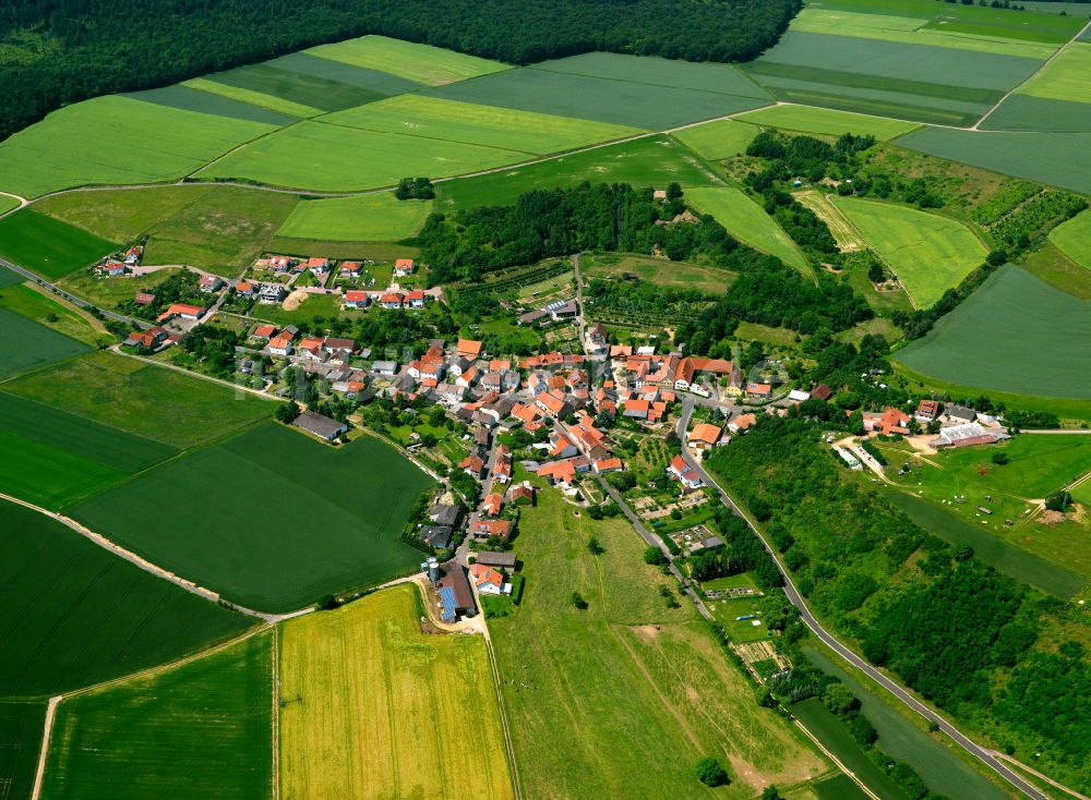 Luftbild Winterborn - Dorfkern am Feldrand in Winterborn im Bundesland Rheinland-Pfalz, Deutschland