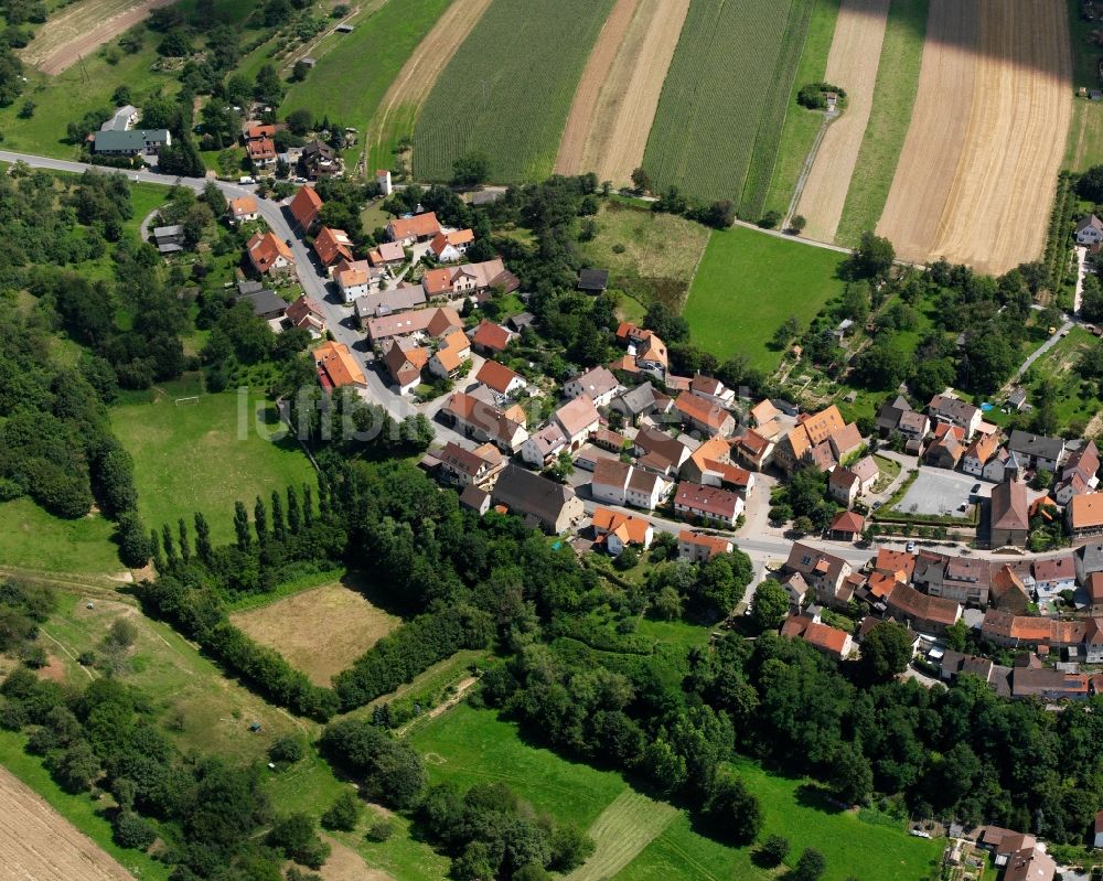 Luftbild Zaberfeld - Dorfkern am Feldrand in Zaberfeld im Bundesland Baden-Württemberg, Deutschland
