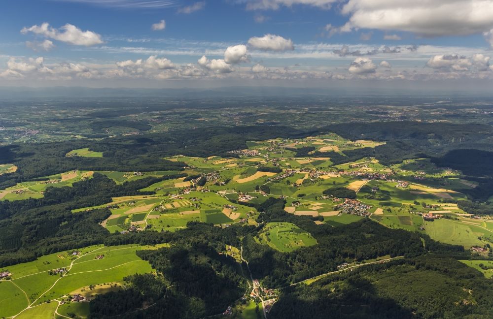 Luftaufnahme Freiamt - Dorfkern in Freiamt im Bundesland Baden-Württemberg