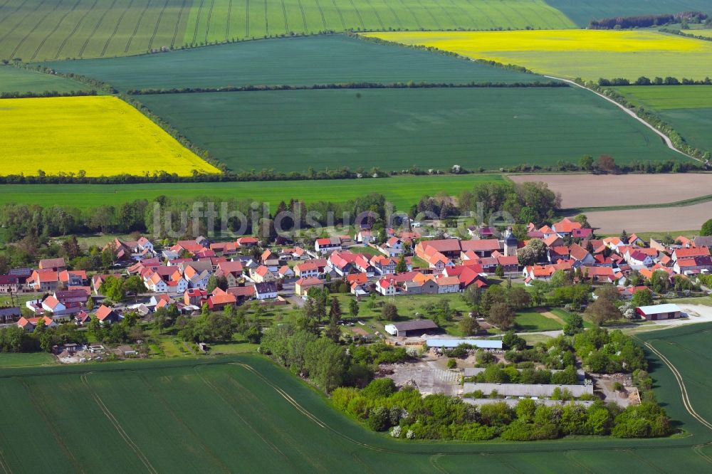 Luftbild Freienbessingen - Dorfkern in Freienbessingen im Bundesland Thüringen, Deutschland