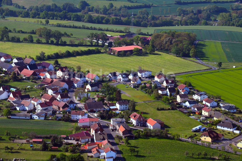 Luftbild Gethsemane - Dorfkern in Gethsemane im Bundesland Hessen, Deutschland