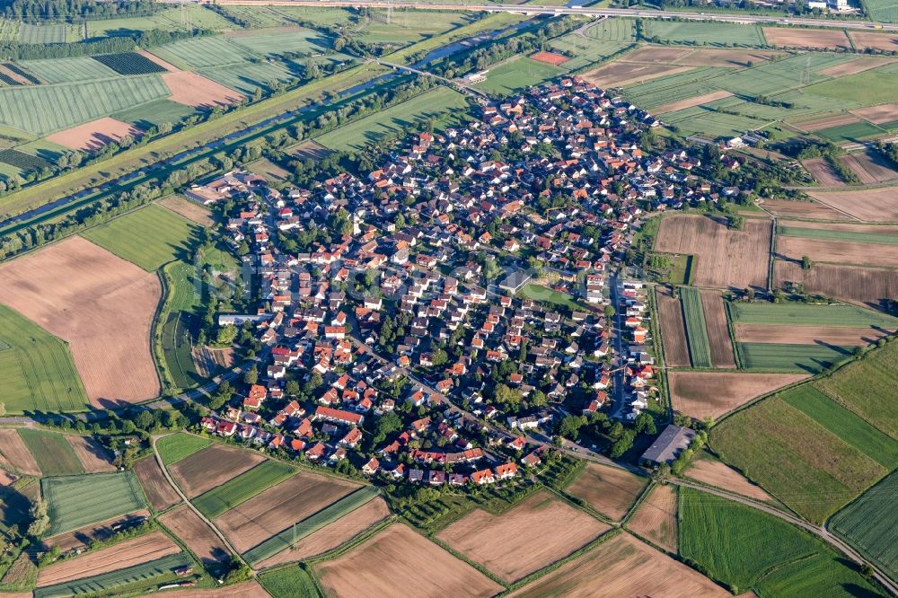 Luftaufnahme Griesheim - Dorfkern in Griesheim im Bundesland Baden-Württemberg, Deutschland
