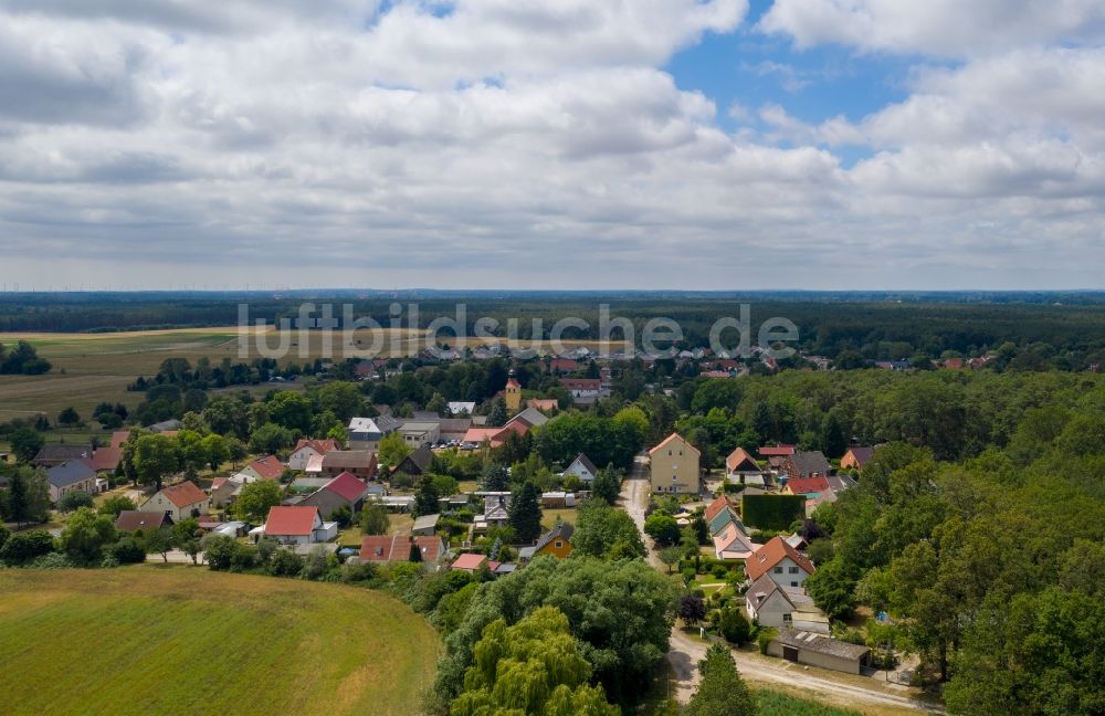 Luftbild Grünefeld - Dorfkern in Grünefeld im Bundesland Brandenburg, Deutschland