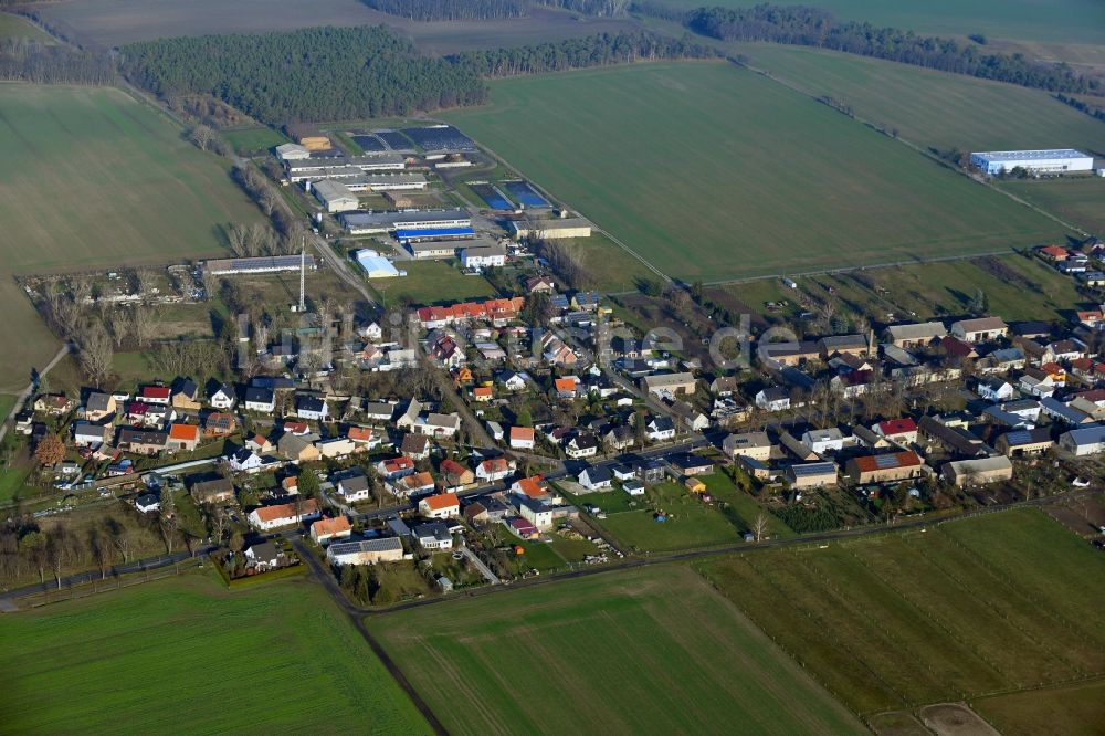 Luftaufnahme Groß Schulzendorf - Dorfkern in Groß Schulzendorf im Bundesland Brandenburg, Deutschland