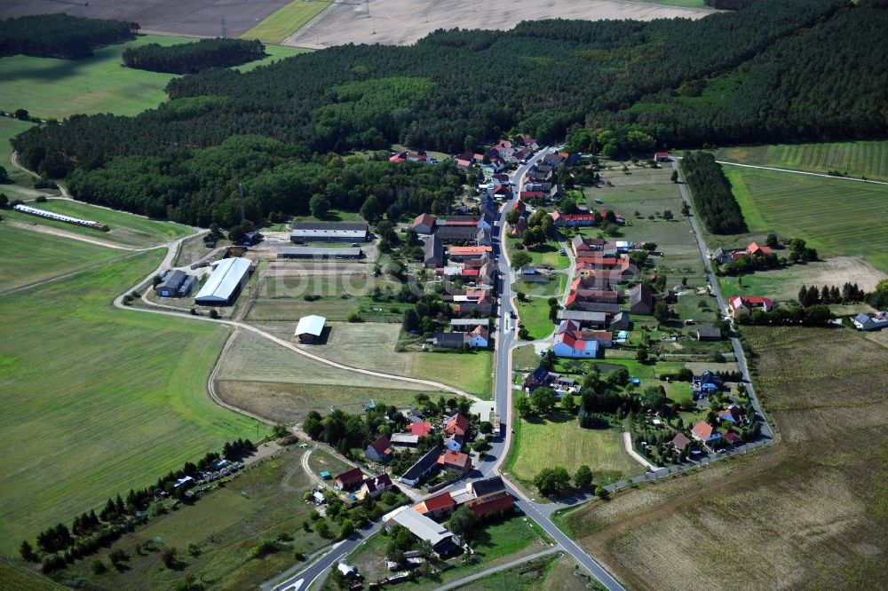 Luftbild Haseloff - Dorfkern in Haseloff im Bundesland Brandenburg, Deutschland
