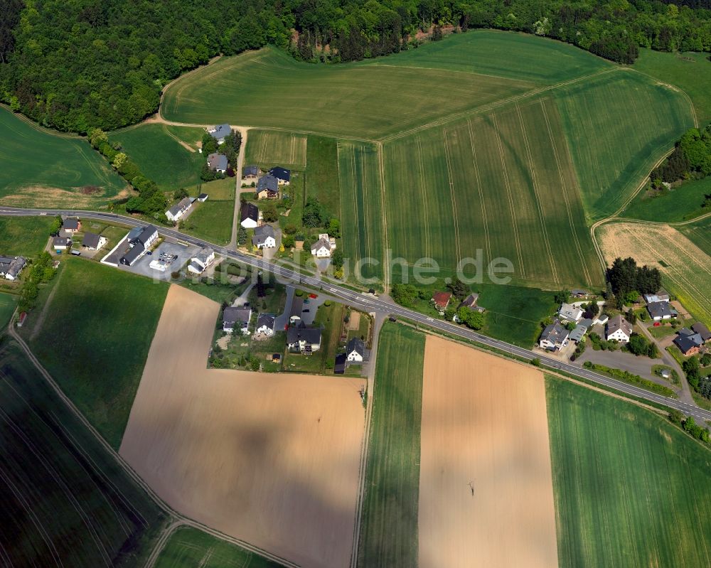 Luftbild Hirten, Kreuznick - Dorfkern in Hirten, Kreuznick im Bundesland Rheinland-Pfalz