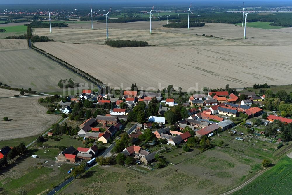 Hohengörsdorf aus der Vogelperspektive: Dorfkern in Hohengörsdorf im Bundesland Brandenburg, Deutschland