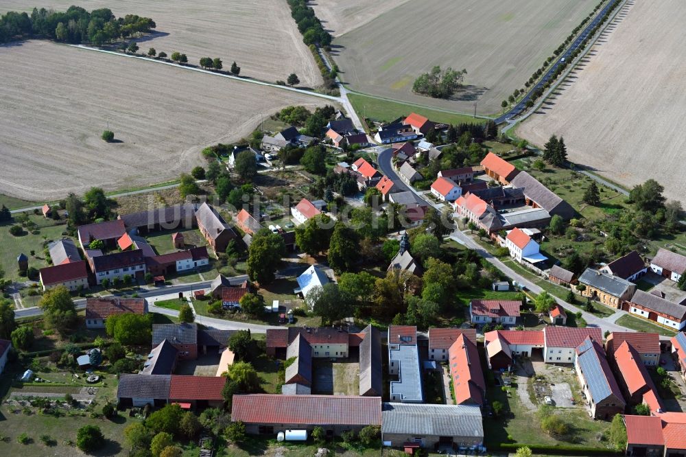 Luftaufnahme Hohengörsdorf - Dorfkern in Hohengörsdorf im Bundesland Brandenburg, Deutschland