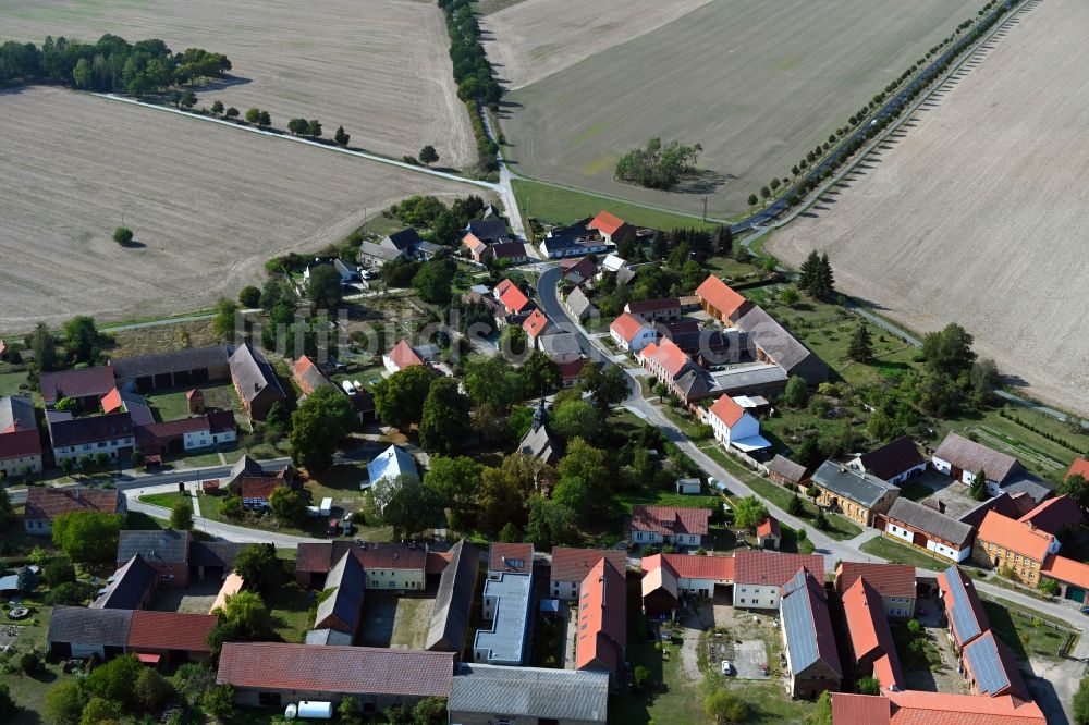 Hohengörsdorf von oben - Dorfkern in Hohengörsdorf im Bundesland Brandenburg, Deutschland