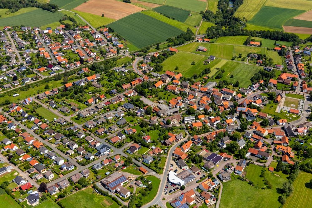 Luftaufnahme Höringhausen - Dorfkern in Höringhausen im Bundesland Hessen, Deutschland