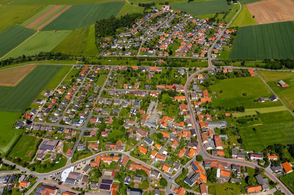 Luftbild Höringhausen - Dorfkern in Höringhausen im Bundesland Hessen, Deutschland