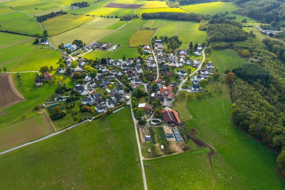 Luftbild Höveringhausen - Dorfkern in Höveringhausen im Bundesland Nordrhein-Westfalen, Deutschland