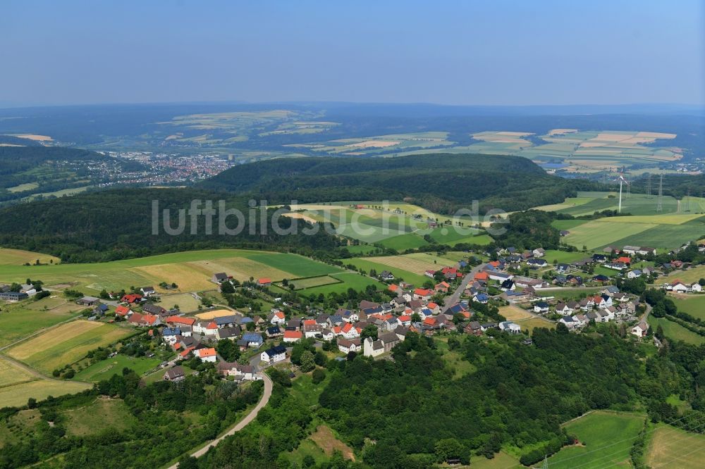 Jakobsberg aus der Vogelperspektive: Dorfkern in Jakobsberg im Bundesland Nordrhein-Westfalen, Deutschland