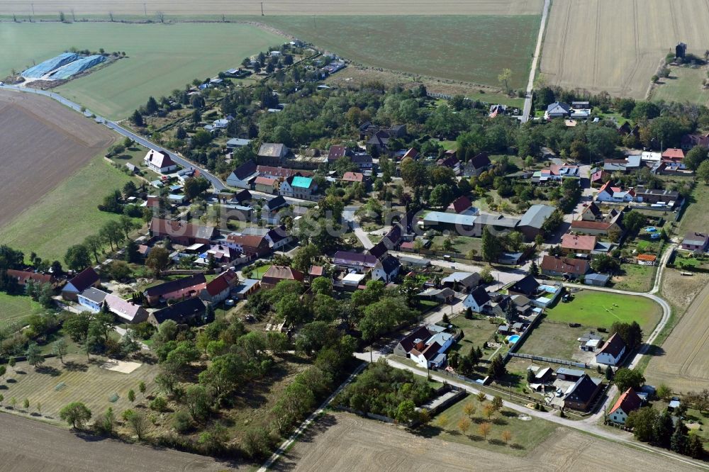 Luftaufnahme Köckern - Dorfkern in Köckern im Bundesland Sachsen-Anhalt, Deutschland