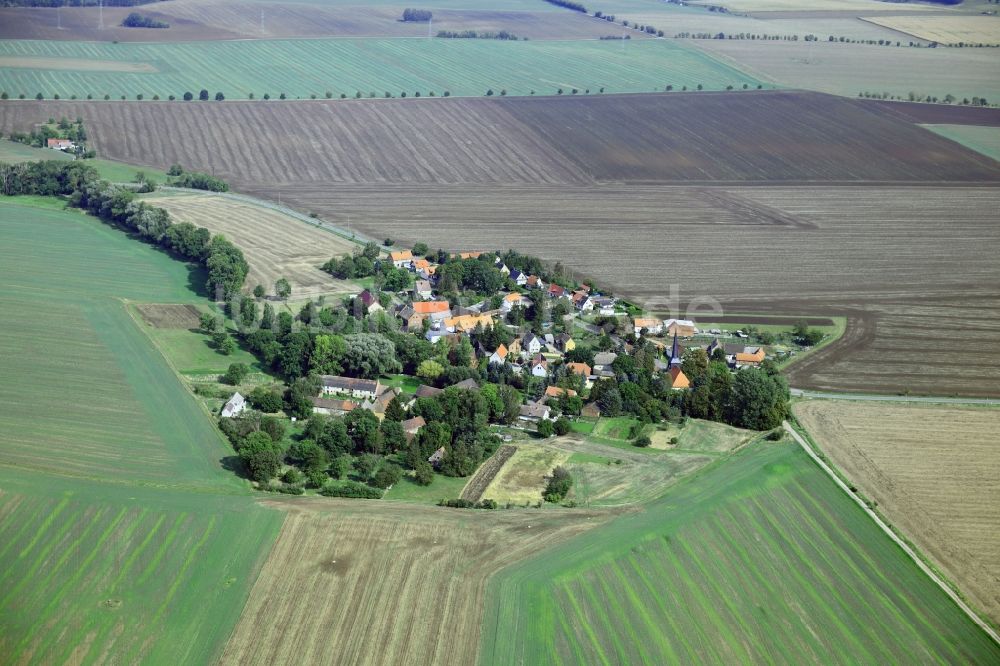 Luftbild Kistritz - Dorfkern in Kistritz im Bundesland Sachsen-Anhalt, Deutschland