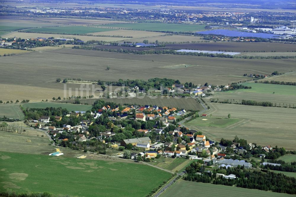 Luftbild Klitschmar - Dorfkern in Klitschmar im Bundesland Sachsen, Deutschland