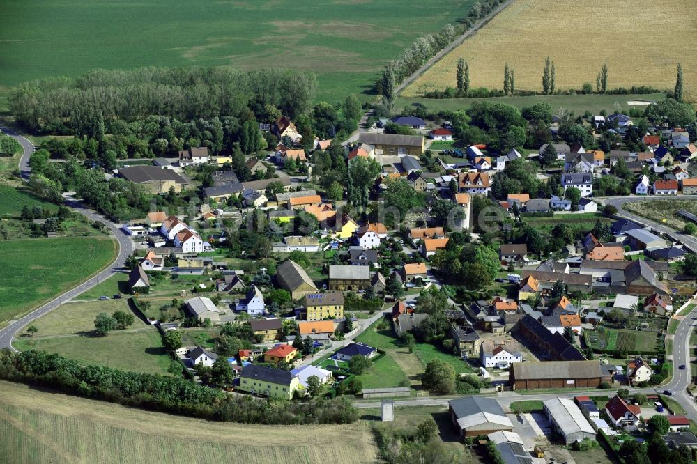 Luftbild Kölsa - Dorfkern in Kölsa im Bundesland Sachsen, Deutschland