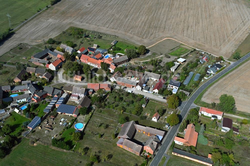 Luftaufnahme Külso - Dorfkern in Külso im Bundesland Sachsen-Anhalt, Deutschland