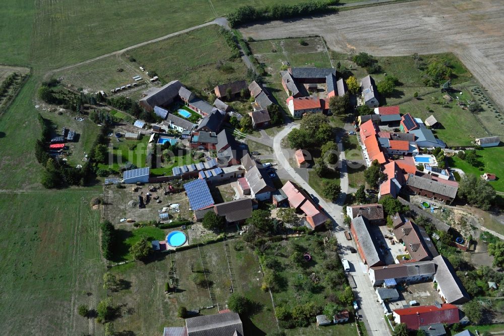 Külso von oben - Dorfkern in Külso im Bundesland Sachsen-Anhalt, Deutschland