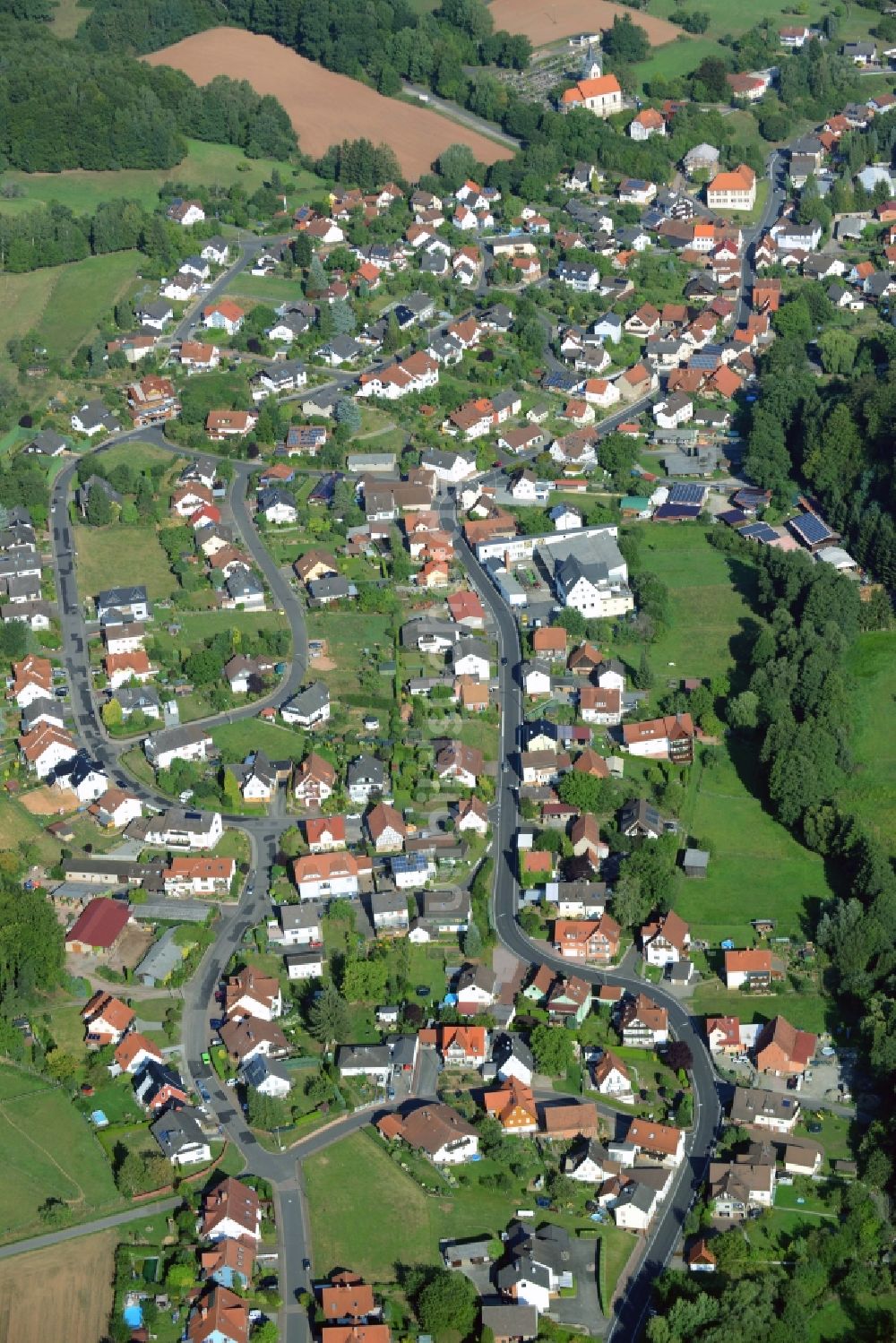 Luftbild Krombach - Dorfkern in Krombach im Bundesland Bayern