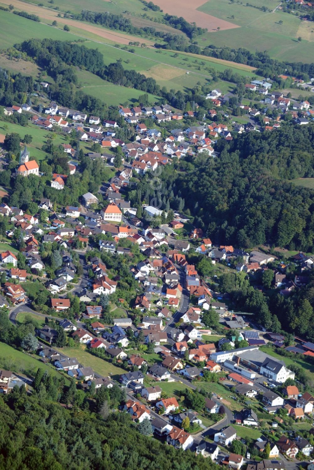 Luftbild Krombach - Dorfkern in Krombach im Bundesland Bayern