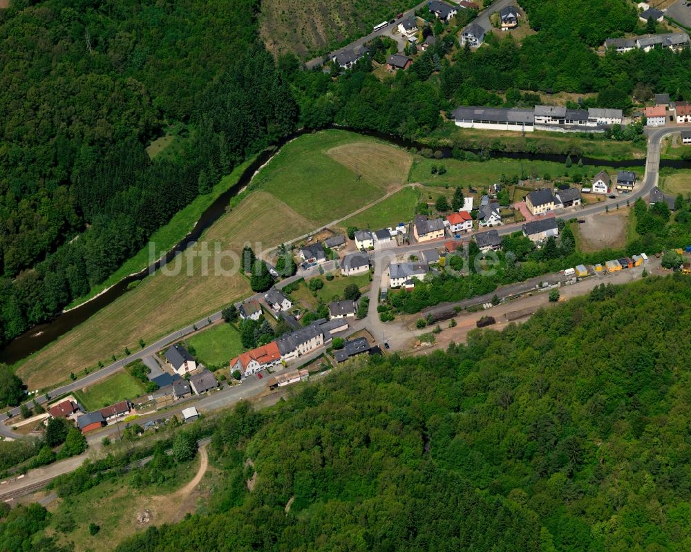Kronweiler von oben - Dorfkern in Kronweiler im Bundesland Rheinland-Pfalz