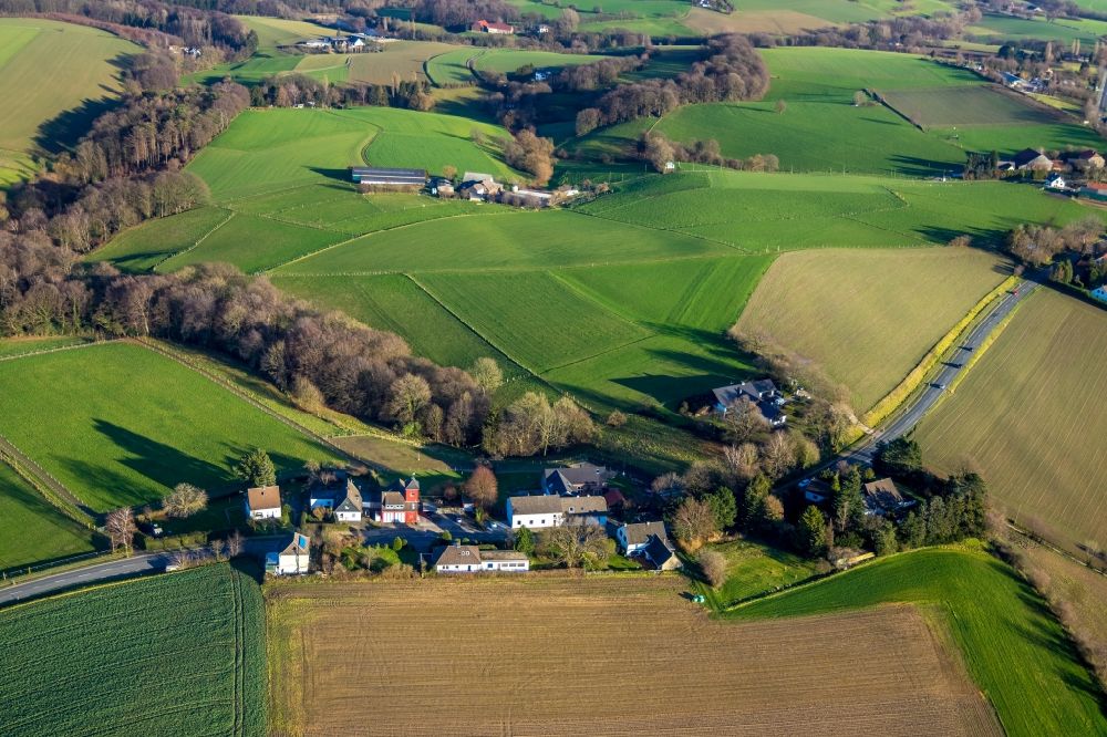 Luftaufnahme Laupendahl - Dorfkern in Laupendahl im Bundesland Nordrhein-Westfalen, Deutschland