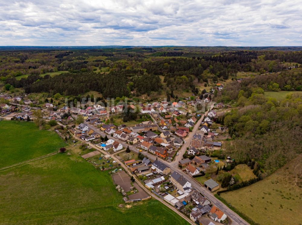 Luftbild Liepe - Dorfkern in Liepe im Bundesland Brandenburg, Deutschland