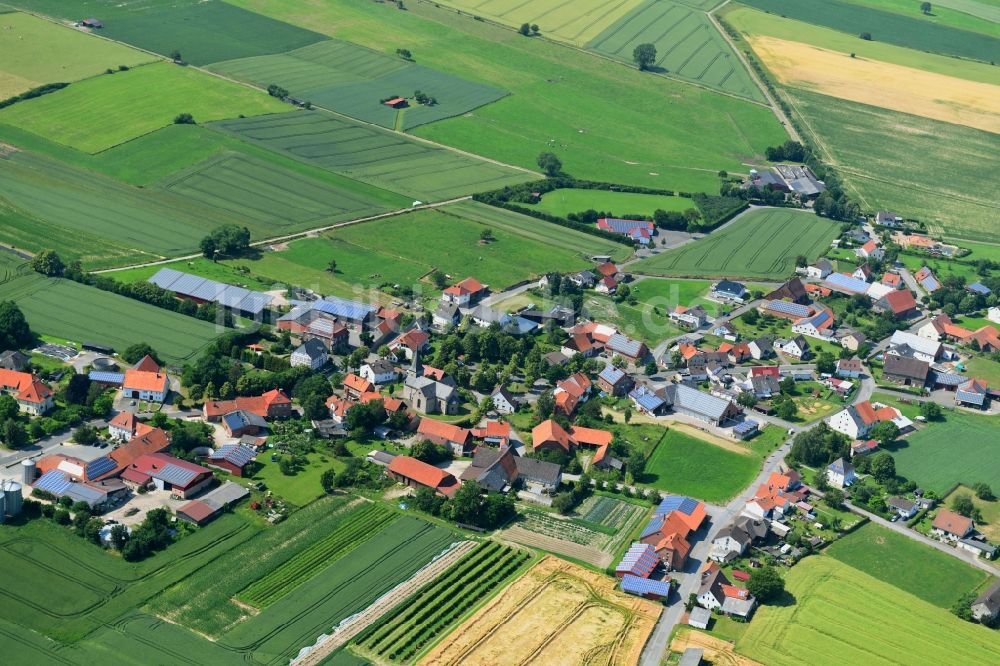 Luftaufnahme Löwen - Dorfkern in Löwen im Bundesland Nordrhein-Westfalen, Deutschland