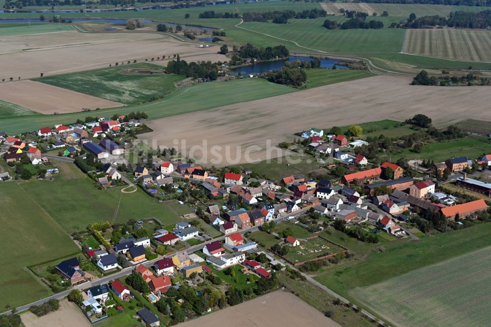 Luftbild Melzwig - Dorfkern in Melzwig im Bundesland Sachsen-Anhalt, Deutschland